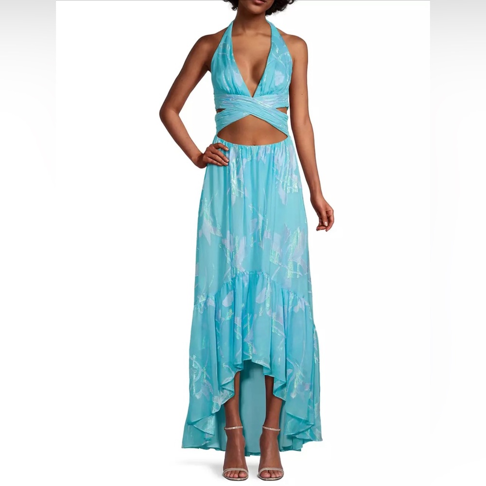 RAMY BROOK ANABELLE SILK-BLEND MAXI DRESS